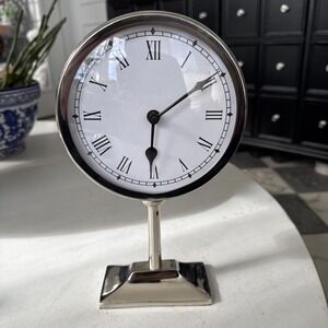 Desk Clock - Classic Vintage Clock and Decorative Shelf Decor - 11" Tall